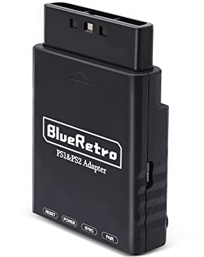 XBERSTAR Bluetooth Adapter Wireless Controller Converter Controller Adapter Support PS2 PS1 Game Console (Black)