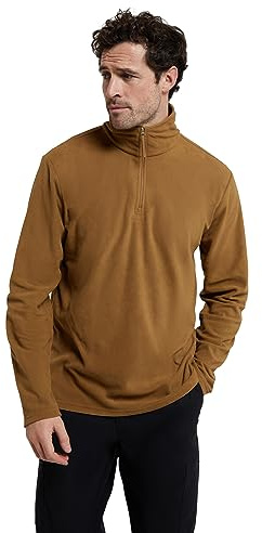 Mountain Warehouse Polaire à Demi-Zip Camber II pour Homme - Micro-Polaire légère et Anti-Bouloches