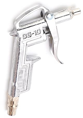 Pistolet à Air Comprimé pour Nettoyage Pneumatique Poignée en Alliage d'Aluminium et Buse en Acier Inoxydable Soufflette à Poussière Puissante pour Atelier Bureau Électronique