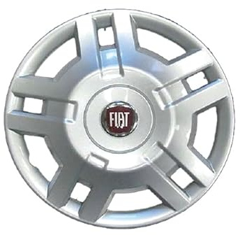 Kit de 4 enjoliveurs adaptables - pour Fiat DUCATO modèle 2009 (Logo Rouge) - diamètre 15 - Non d'origine