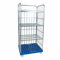 Oswald Transportgeräte Rollregal 3-seitig, 3 Zwischenböden, Nutzhöhe 1.600 mm, Rollplatte aus Kunststoff, 815 x 724 x 1.790 mm, 500 kg, Recycling Schwarz