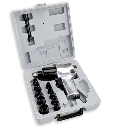 UGGOVXWZH Clé à Chocs pneumatique à air comprimé 1/2 Clé à Chocs Haute Puissance Grande gâchette à Vent Manchon à Piston Marteau perforateur(Only Wrench WI-9424)