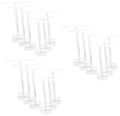 SAFIGLE 18 Stück Ohrring Präsentationsständer Acryl Ohrringständer Tischplatte Schmuckturm Präsentationsregal Ohrringhalter Ohrring Organizer Ständer Desktop Organizer