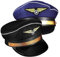 KOMBIUDA Kapitänsmütze Flugzeug-hostessenmütze Wiederverwendbare Polyester-cosplay-requisiten für Bühnenauftritte