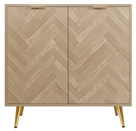 Yvsevnr Küchenschrank mit Arbeitsplatte, Küchenschränke, Sideboard mit Verstellbare Ablagen, für Küche,Wohnzimmer, Flur und Esszimmer, Landhausstil