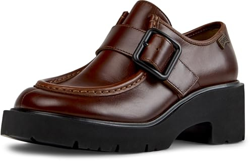 Camper Milah K201930, Monk-Strap Mujer, Marrón Medio 002, 38 EU