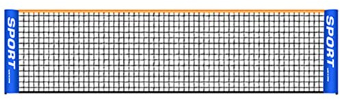 FUUGlan Filet de badminton pliable et portable pour entraînement de tennis de 5 m 6 m en intérieur et extérieur
