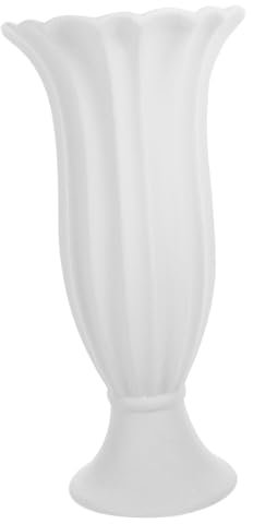 Luxshiny Vaso Commemorativo per Cimitero in Ceramica Romana Grande, Portafiori per Tomba Resistente Supporto Verticale, Decorazione per Fiori da Giardino e Memoriale