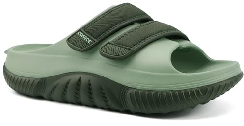 COFACE Sandalias de recuperación hombres Sandalias ortopédicas deslizantes caminar Ajustables acolchado grueso Ortopédicas Hombre Fascitis plantar Confortables Casual Al aire libre Talla 40-48