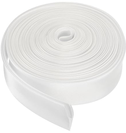 QUARKZMAN Cinta Sesgada Doble Para Coser 4/5 Pulgada x 5.5 Yardas Blanco