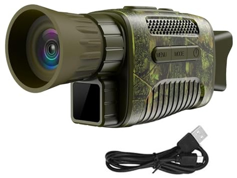 NV650C 7 niveles dispositivo de visión nocturna infrarroja gafas 1080P 4X Zoom Digital día noche foto Video telescopio Monocular(16G memory card)