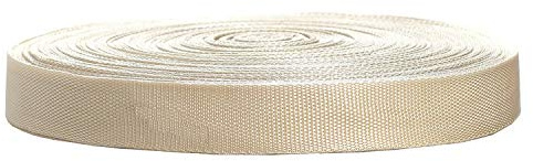50 Metri x 50mm Cinghia in Polipropilene, Spessore 1,4 mm PP Tessuto Cinturino Nastro, Imballaggio Fornisce Accessori di Materiali per Fai Da Te, Craft, Borse, Cinghie. Crema Colore TKB5072-cream