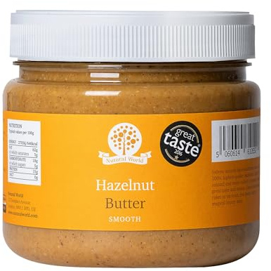 Nutural World - Mantequilla Suave de Avellana (1kg) Galardonado al Mejor Sabor