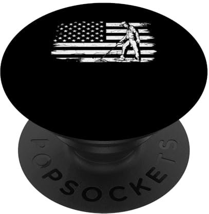 Patriotischer Metalldetektor mit USA-Flagge, Schatzsuche PopSockets mit austauschbarem PopGrip