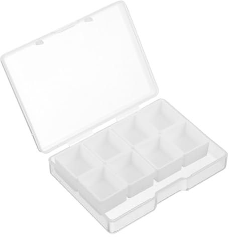 ULDIGI 1 Satz Storage Boxes aufbwahrungs-Box farbmischpalette stauboxen Ölfarben DIY aquarellpigmentschale Pigmenthalter für Kinder Pigmentspenderetui Magnetisches Pigmentetui Plastik