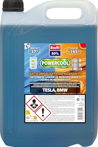 krafft Anticongelante Azul Coche – Líquido Refrigerante Powercool 50% –5 L