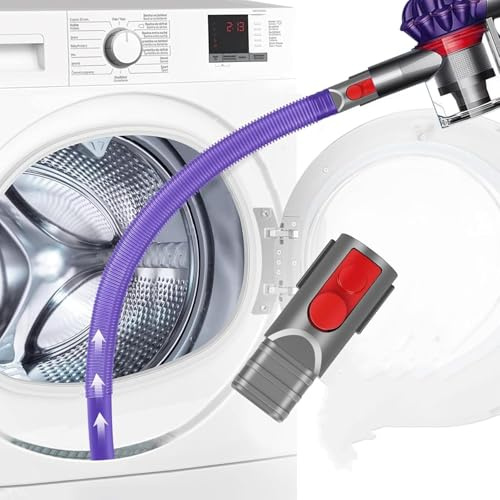 Flexibele Fugendüse für Dyson V15 V12 V11 V10 V8 V7 Lang Staubsaugerdüse Flexi Crevice Düse Flache Saugdüse Staubsauger Zubehör Aufsatz für Reinigung Möbeln Trockenreiniger und Auto, 87CM