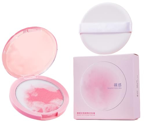 Mppchhn Polvo Compacto Facial - Base en Polvo Mate Natural | Crema Facial CC De Larga Duración Fijadora Para Piel Madura Diario Uso Cotidiano