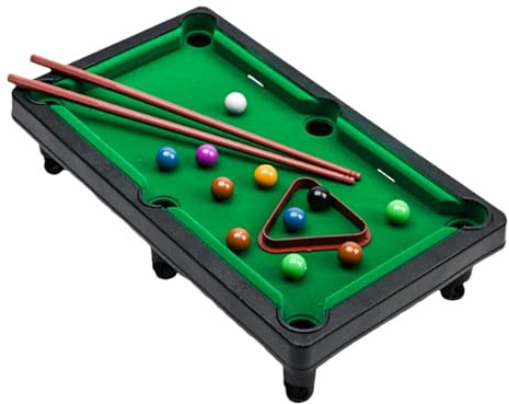 Mini Table de Billard - Simulation Miniature - Jeu de Billard de Bureau - Table de Jeu pour - Jouet pour - Piscine Miniature ABS 30,5 x 6,89 x 2,76 cm