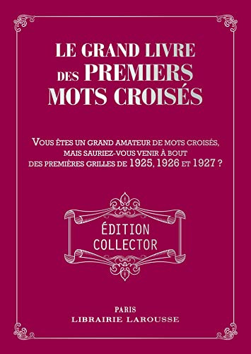 Le Grand livre des Premiers mots croisés