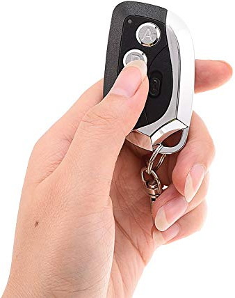 Duplicateur de télécommande sans Fil 433 . 92MHz clonage électrique Universel Porte de Garage Porte télécommande duplicateur Porte clés(Noir)