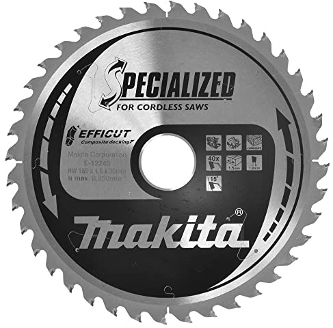 Makita E-12245 Efficut TCT Circular Saw Blade 185x30mm • 40 Teeth 1.5mm • Wood