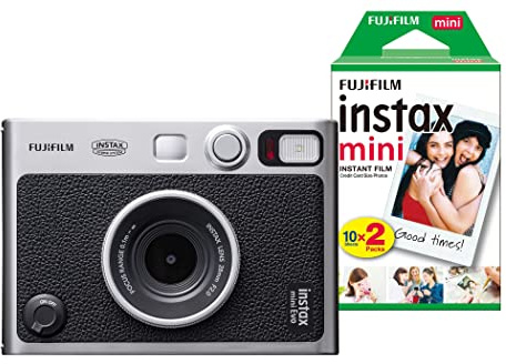 instax Fujifilm Mini Evo Hybrid Instant Camera inc 20 Shots - Black