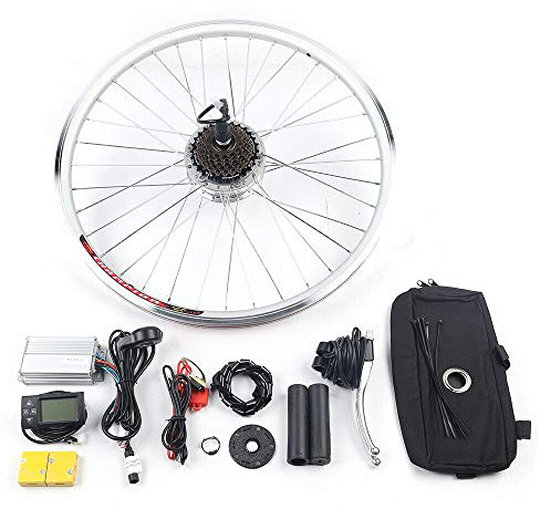 SHZICMY 26 tum elcykel motor bakhjul konverteringssats e-cykel konverteringssats 36 V 250 W