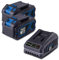 Scheppach 20V Starter-Kit: 2X 4Ah Akku & 2,4A Ladegerät (65W) | 20V-IXES-Serie | Lithium-Ionen-Akku | Ladezeit 2 Ah / 4 Ah: 60/120 Min | 3-Stufige LED-Anzeige