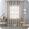 GIRASOLE HOME Coppia Tende Filtranti Fantasia Argentata Effetto Marmo 2 Pannelli da 140x285cm con Occhielli, Tortora