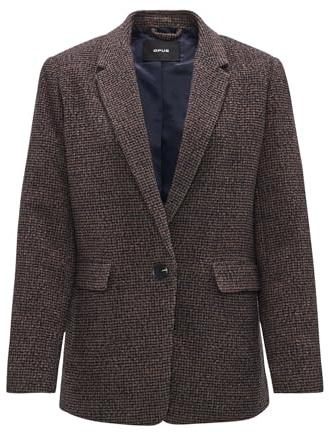 OPUS Damen Blazer | Blazer JENDALA Regular aus Woll Mix Coal Blue, 38