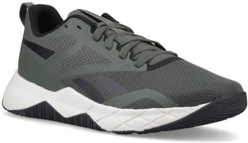 Reebok Zapatillas Deportivas NFX para Hombre, Color Verde, Negro y Tiza, Talla 42,5 EU, Grit Green Black Chalk, 42.5 EU