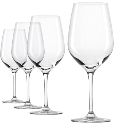 Stölzle Lausitz Grand Epicurean Bordeaux Wine Glass Set of 4, 22 oz – Elegant Crystal Glasses ideal for Cabernet Sauvignon – Red Wine Glasses Shock-Resistant & Dishwasher Safe, Made in Germany