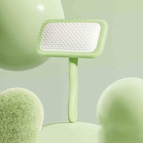 Sheepskin Brush, Air Cushion Needle Comb Wool Carders Fur Care Special Brush Carding Carding Comb Brushes Pet grooming device (Mint Green Large)