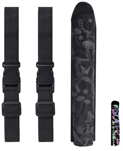 MiOYOOW Rave Fan Holster, soporte plegable reflectante para abanico con banda elástica ajustable para bailar, práctica de fiesta, actuaciones