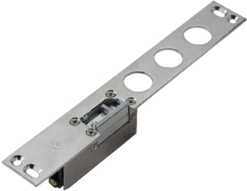 Incontro Elettrico Universale Per Serrature Di Porte Blindate | Tipo Mottura Cisa Securemme | 12V | Accessorio Sicurezza Casa E Condominio (3 Pioli + Scivolo DX)