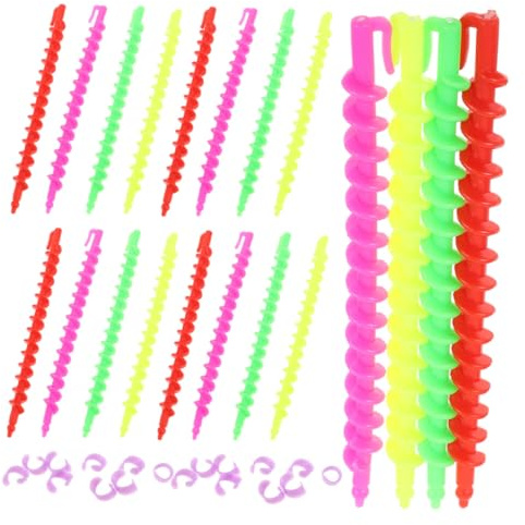 LALADEFIEE 52 Pièces Spiral Hair Curlers Set Plastic Perm Rods For Cold Perms Small Large For All Hair Types Flexible Hot Rollers And Professional Salon Use