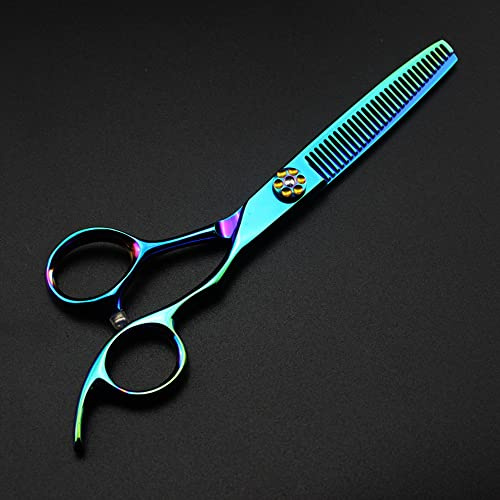 IOCCIOBB Hair Cutting Shears 6 Inch 440c Steel Green Scissor Cut Hair Scissors Haircut Thinning Barber Cutting Shears Hairdressing Scissors