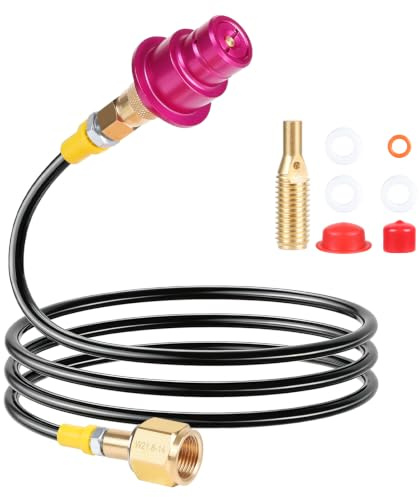 LALAGO Adapter Sodastream, Slang för Sodavatten 1,5m, Högtrycksslang för DUO Quick Connect Sodastream-kolsyreflaska, CO2-flaska för slang till Sodastream-vattenkarbonatiseringsmaskin DUO QUICK CONNECT