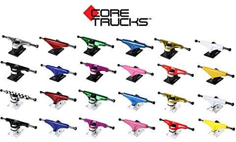 Core Skateboard Trucks 5.0 (7.75) Anodized Blue/White Base, Premium Bushings