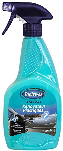 Triplewax Rénovateur Plastiques Senteur Neuf - Finition Satinée, 500 ml
