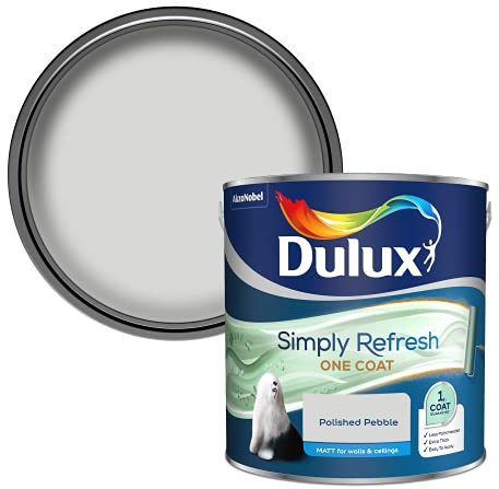 Dulux Simply Refresh Matt Emulsion Paint - Polished Pebble - 2.5L, 5382897