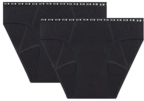 Dim Culotte Femme Menstruelle Coton Bio Flux Abondant Dim Protect x2