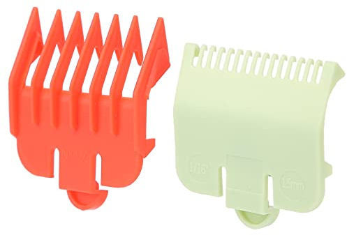 Venta loca Peines guía, protectores para el cabello Peines Cortapelos profesional Peine guía para viajes, para el hogar, para el salón(rojo y verde)