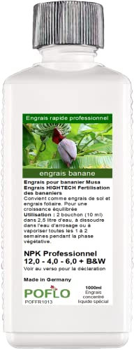 Engrais pour bananier Musa Engrais HIGHTECH Fertilisation des bananiers (1000ml)