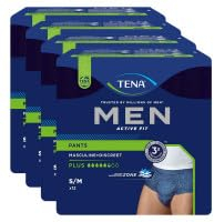 TENA MEN Act.Fit Inkontinenz Pants plus S/M blau 4X12 St