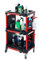Auto Detailing Cart with Wheels,3 Tier Rolling Detail Cart with 4 Pieces Side Hanging Plate & Hooks,Car Wash Cart for Detailers Garage, Workshop, Repair Shop, Storage Tool