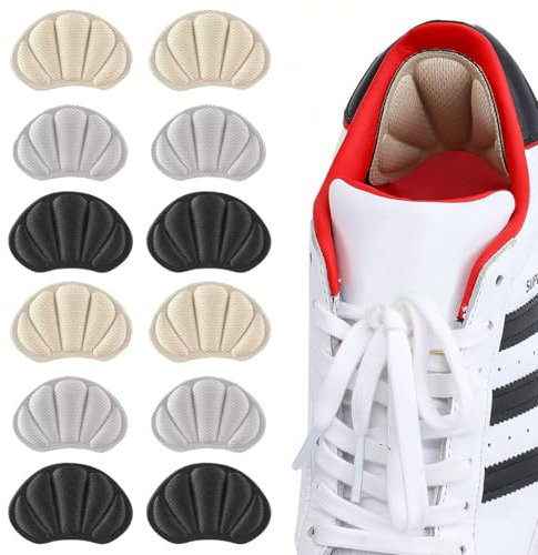 BDEPSTR 6 Paires Coussinets, Protection Chaussure Homme et Femme, Anti-ampoules, Protege Talon Chaussure, Antidérapant, pour l'arrière du Talon Trop Grande