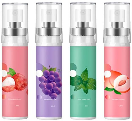 Spray rinfrescante per l'alito,Spray Buccal Alito Extra Fresco,Deodorante a Spray Buccale,Spray Alito Fresco,Spray Di Alito Orale,Spray Rinfrescante Per L'Alito 4PC
