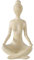 Acura-Styles Boltze Home Yoga Figur Meditation Deko 1 STK. Größe 30x20x10 cm Yoga Deko Skulptur Frau in Yoga-Pose Creme Gartenfiguren Groß Skulptur für Yogazimmer Garten Balkon Gartendeko Statue